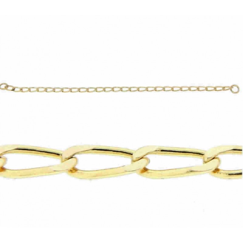 Cadena bilbao en oro amarillo 18k [c-28-bbd-90-60 ]