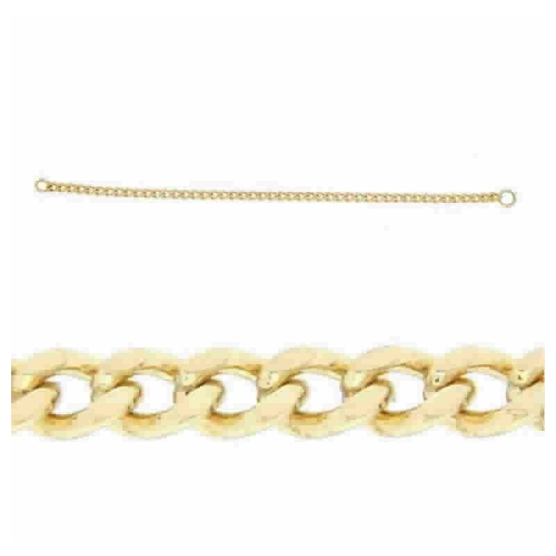 Cadena barbada en oro amarillo 18k [c-28-bd-100-60 ]