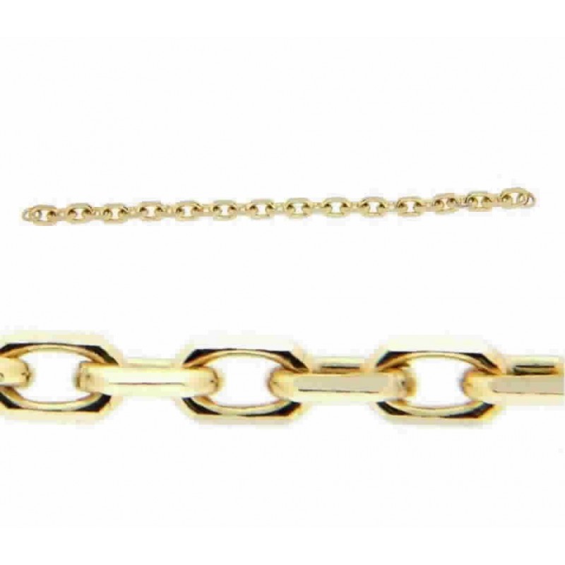 Cadena forxa en oro amarillo 18k [c-28-fd-60-60 ]