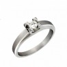Solitario diamantes, oro 18k [ le-1009-s ]