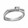 Solitario diamantes, oro 18k [ le-1016-s ]