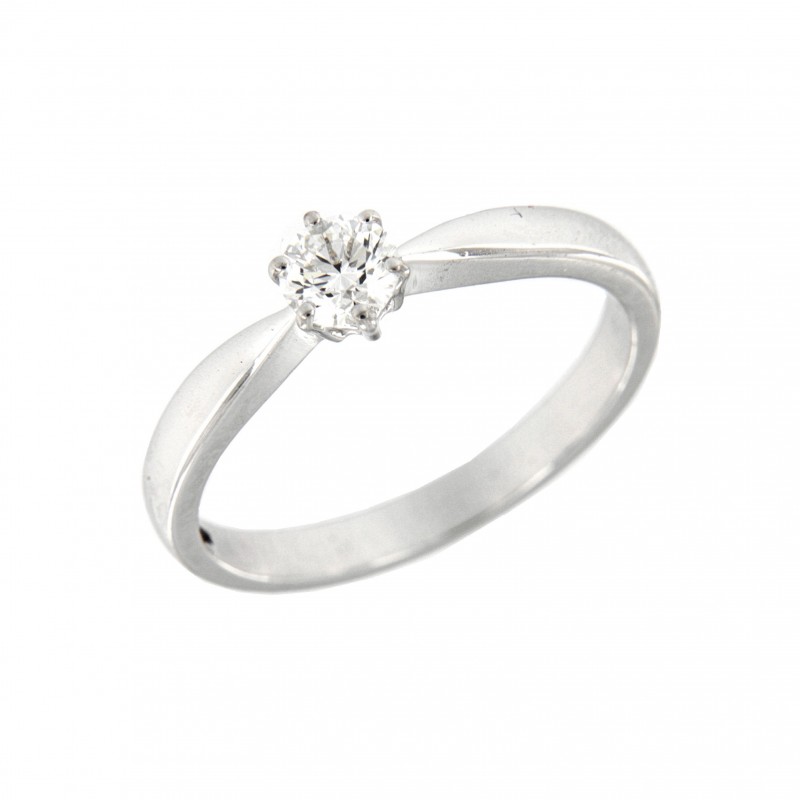 Solitario diamantes, oro 18k [ le-1077-30-s ]