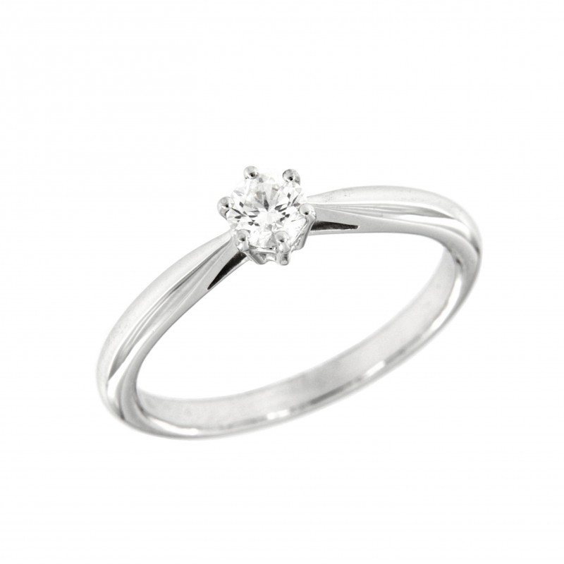 Solitario diamantes clarice, oro 18k [ le-1094-24-s ]
