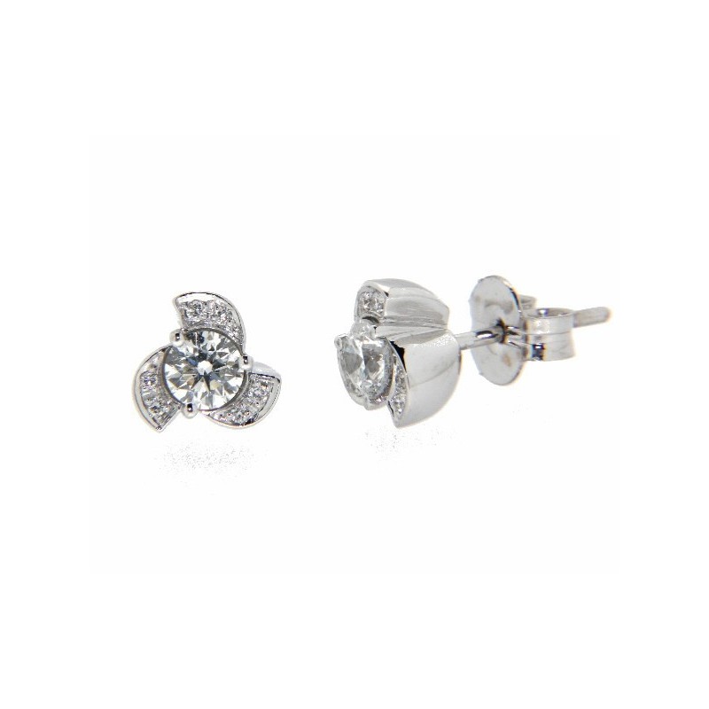 Pendientes diamantes oro blanco 18K [LE-2001-P]