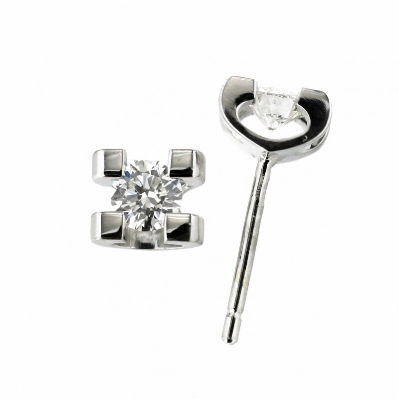 Pendientes diamantes oro blanco 18K [LE-2004-80-P]
