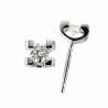 Pendientes diamantes oro blanco 18K [LE-2004-80-P]