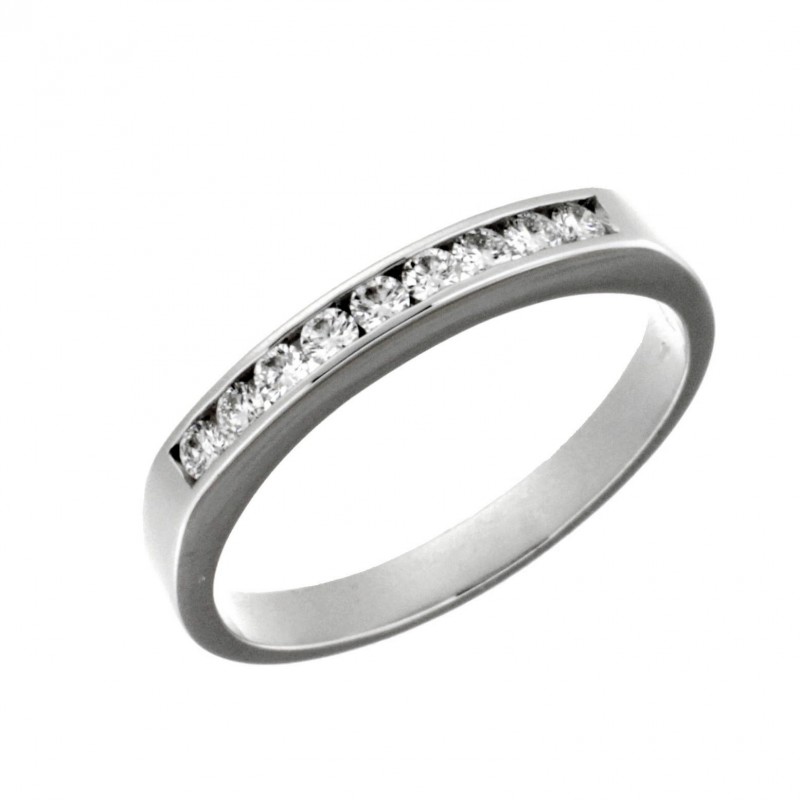 Media alianza diamantes oro blanco