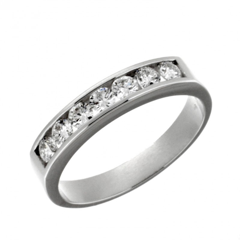 Media alianza diamantes oro blanco
