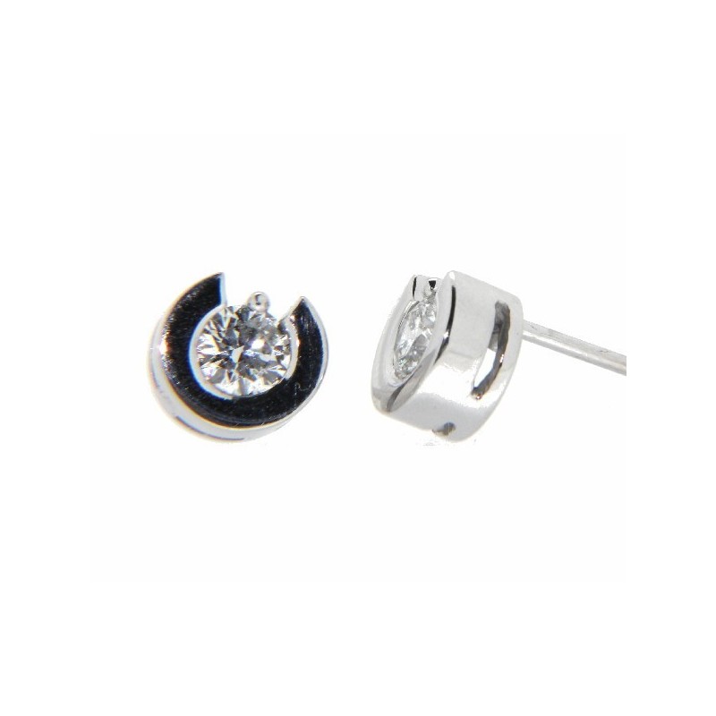 Pendientes diamantes oro blanco 18K [LE-6410-P]