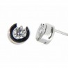 Pendientes diamantes oro blanco 18K [LE-6410-P]