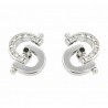 Pendientes diamantes oro blanco 18K [LE-P-101-N-P]