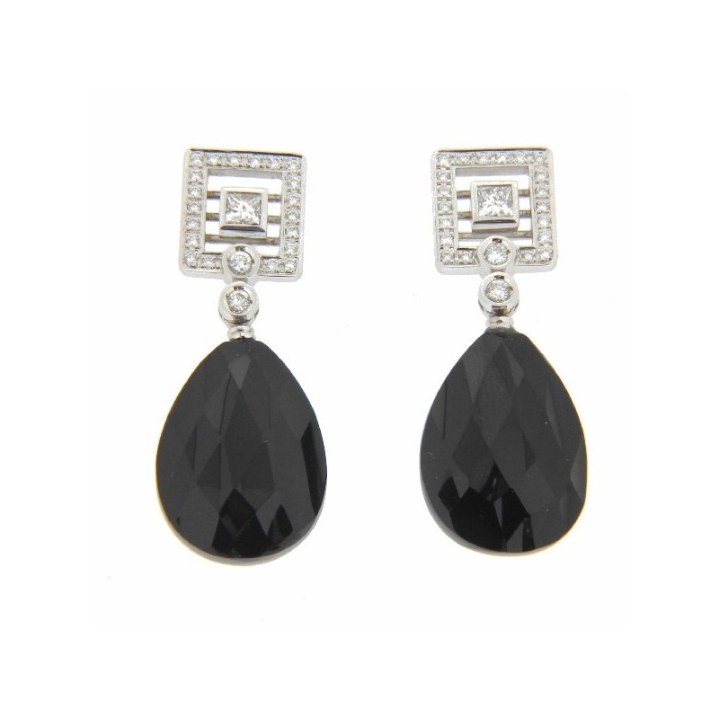Pendientes diamantes onix oro 18k [le-p-118-on-p]