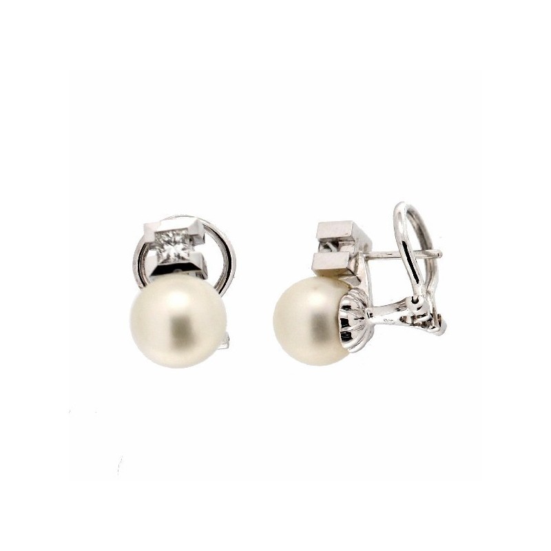 Pendientes diamantes australiana oro blanco 18K [LE-P-19-A-P]