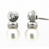Pendientes diamantes australiana oro blanco 18K [LE-P-20-A-P]