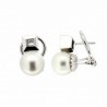Pendientes diamantes australiana oro blanco 18K [LE-P-24-A-P]