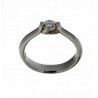 Solitario platino diamantes, oro 18k [ le-p-3-40-s ]
