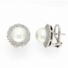 Pendientes australiana diamantes oro blanco 18K [LE-P-3-A-P]