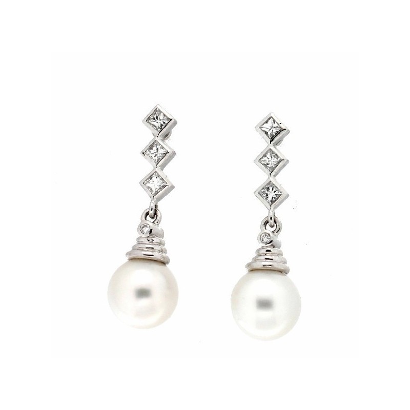 Pendientes diamantes australiana oro 18k [le-p-61-a-p]