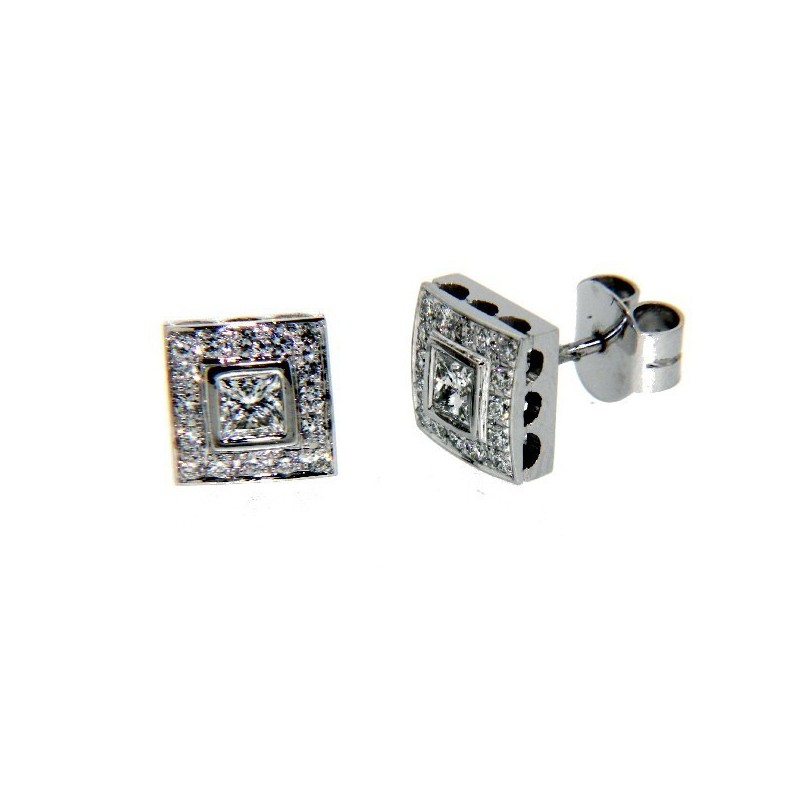 Pendientes diamantes oro blanco 18K [LE-P-8-P]