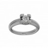 Solitario diamantes, oro 18k [ le-s-22-s ]