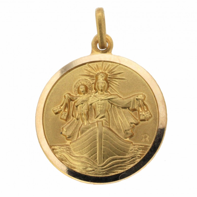 Medalla carmen marinero oro 18k [23-c6-20]