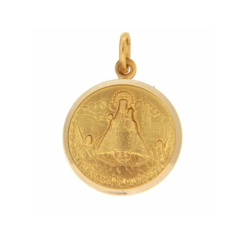 Medalla virgen de covadonga oro 18k [23-d3-18]
