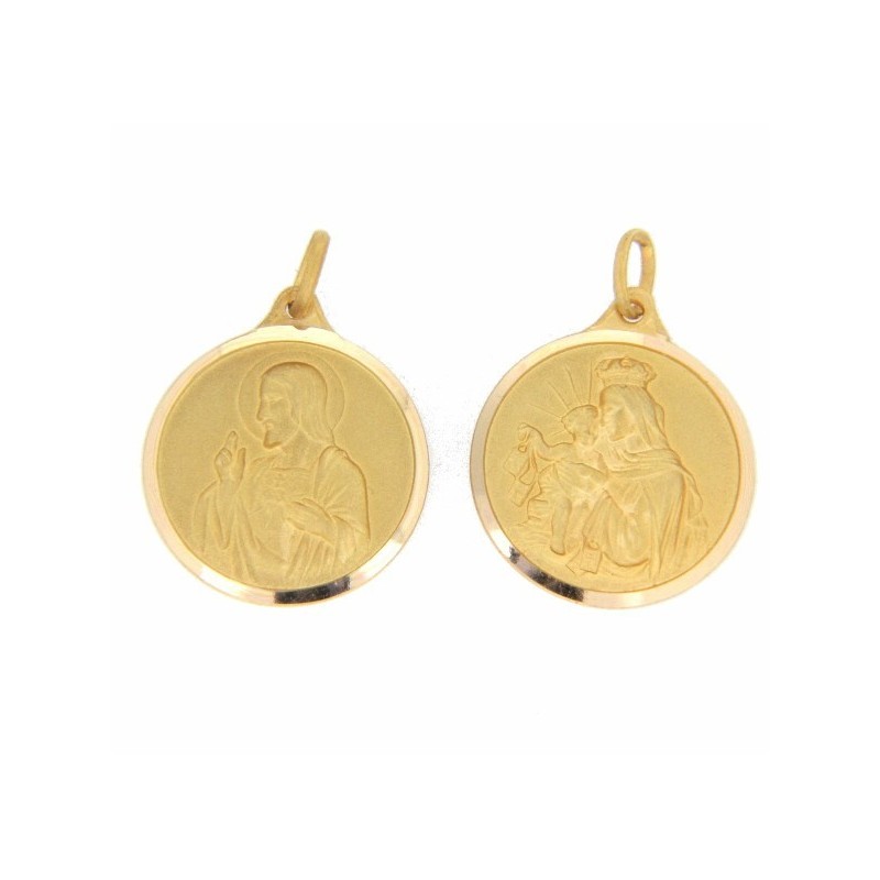 Medalla escapulario oro 18k [23-es-22]