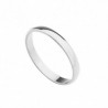 Alianza lisa oro blanco