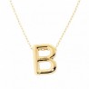 Colgante diamantes letra b con cadena oro amarillo 18k [26-10074-b ]