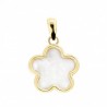 Colgante flor nacar oro amarillo 18k [26-10150 ]
