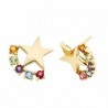 Pendientes estrella piedra semipreciosas
