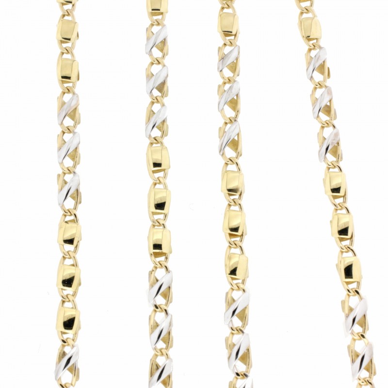 Cadena bicolor oro 18k [15-fn-2-45 ]