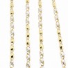 Cadena bicolor oro 18k [15-fn-2-45 ]