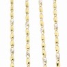 Cadena bicolor oro 18k [15-fn-4-45 ]