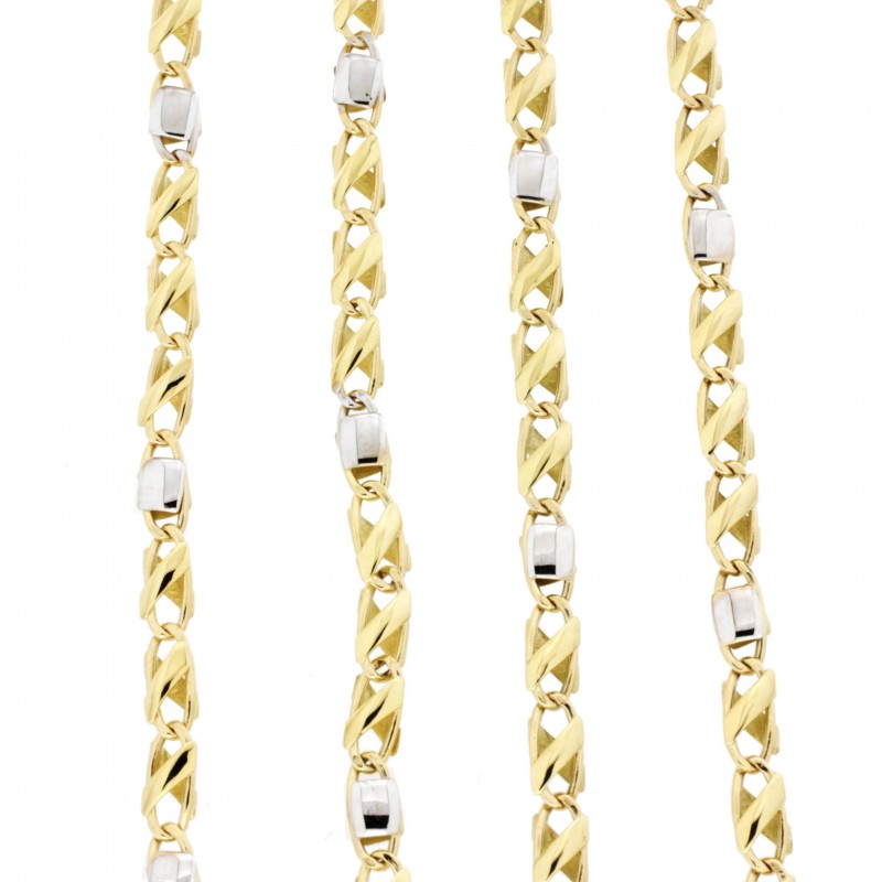 Cadena bicolor oro 18k [15-fn-7m-45 ]