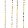 Cadena bicolor oro 18k [15-km-1919-50 ]