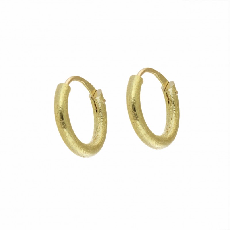 Pendientes aro diamantado oro 18k [26-10386-di-p]