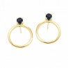 Pendientes zafiro oro amarillo 18K [26-10966-Z-P]