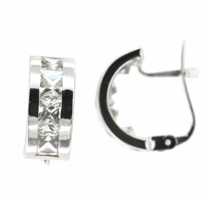 Pendientes oro blanco 18K [26-2248-1-P]