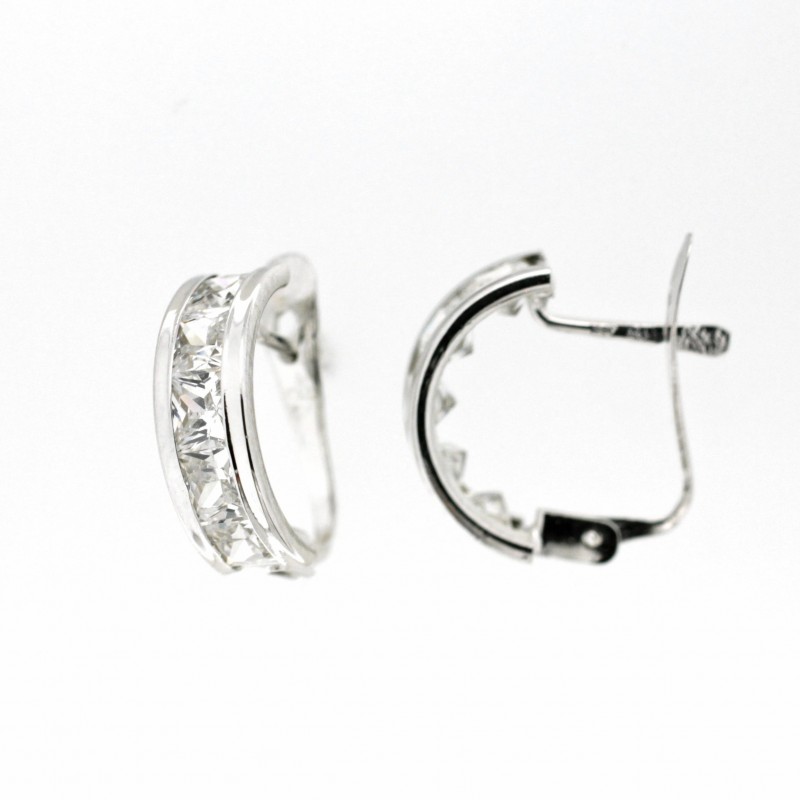 Pendientes oro blanco 18K [26-2249-1-P]