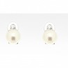 Pendientes perla oro blanco 18K [26-2814-1-P]