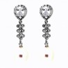 Pendientes perla oro blanco oro 18k [26-3099-p]