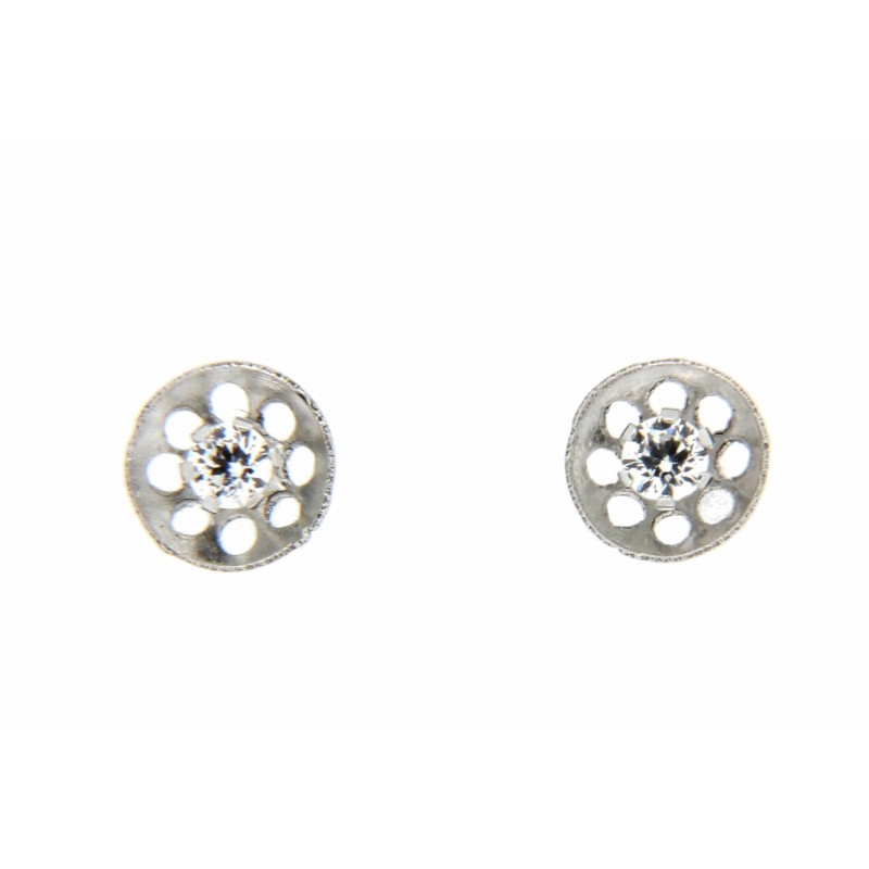 Pendientes oro blanco