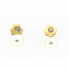 Pendientes perla oro amarillo 18K [26-4004-P]