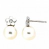 Pendientes perla oro blanco 18K [26-4629-1-P]