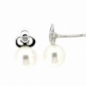 Pendientes perla oro blanco 18K [26-4677-1-P]