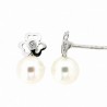 Pendientes perla oro blanco 18K [26-4678-1-P]