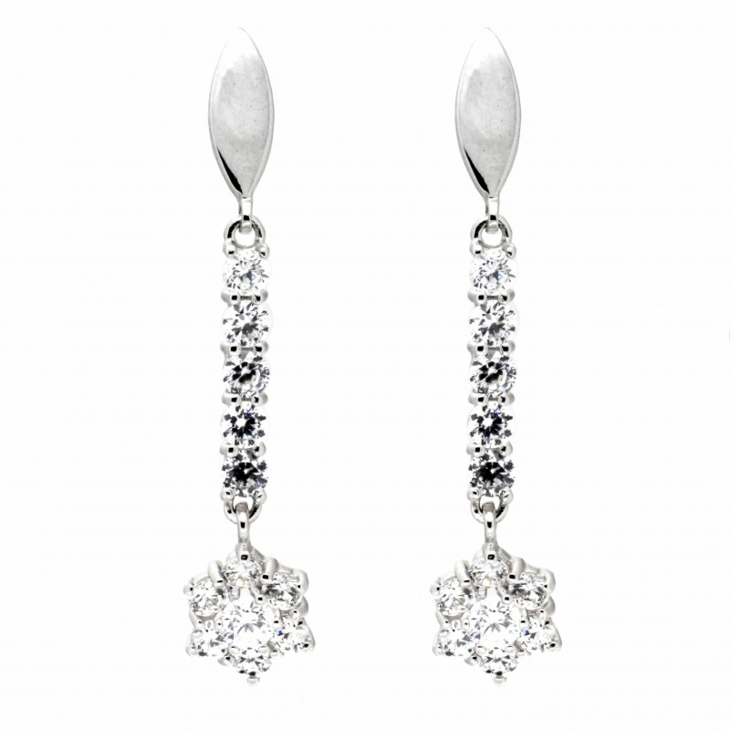 Pendientes oro blanco oro 18k [26-5514-p]