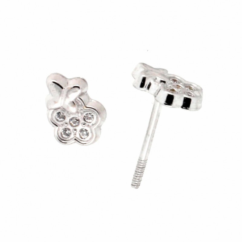 Pendientes oro blanco