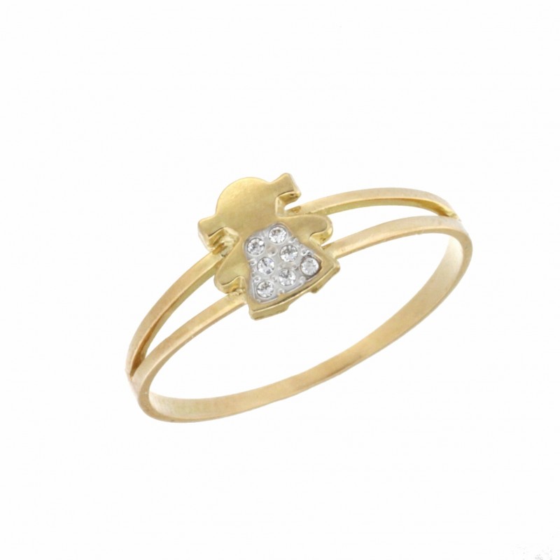 Sortija comunion oro amarillo